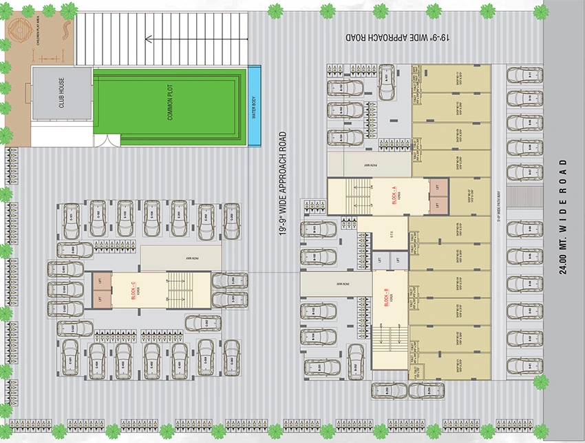 Master Plan of Commercial Madhuram Blossom in Chandkheda, Ahmedabad - Image 385450