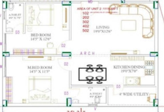2 BHK Flat in Manasri Kaveri in Pocharam, Hyderabad - Image 910771