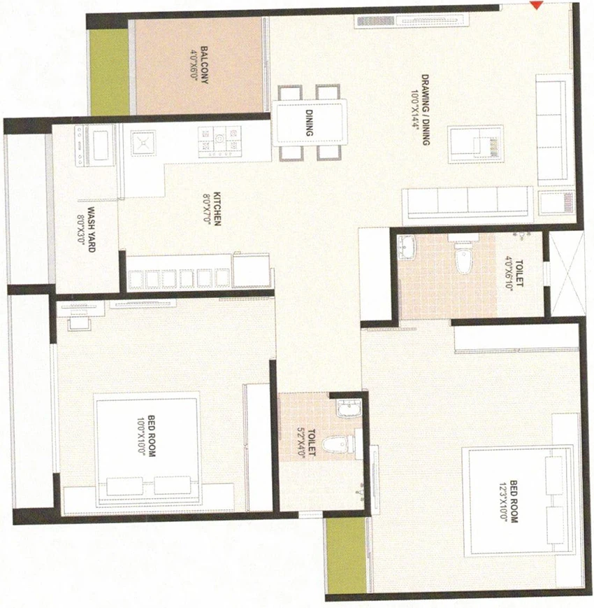 2 BHK Flat in Malak Maruti Luxuria in Vastral, Ahmedabad - Image 910533