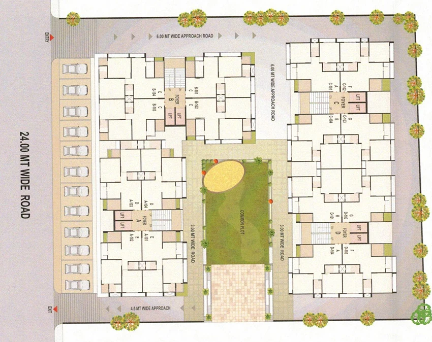 Master Plan of Malak Maruti Luxuria in Vastral, Ahmedabad - Image 385459