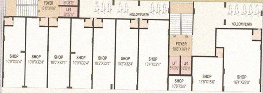 Floor Plan of Commercial Malak Maruti Luxuria in Vastral, Ahmedabad - Image 385465
