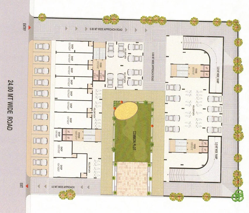 Master Plan of Commercial Malak Maruti Luxuria in Vastral, Ahmedabad - Image 385464