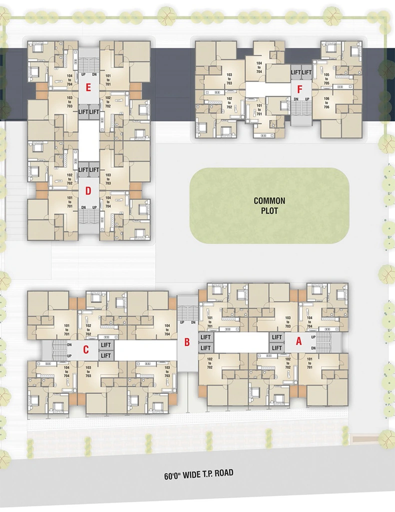 Master Plan of Maruti Sarthi Residency in Nava Naroda, Ahmedabad - Image 385472