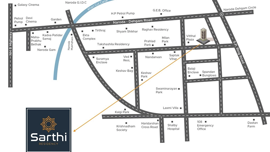 Location of Commercial Maruti Sarthi Residency - Image 385475
