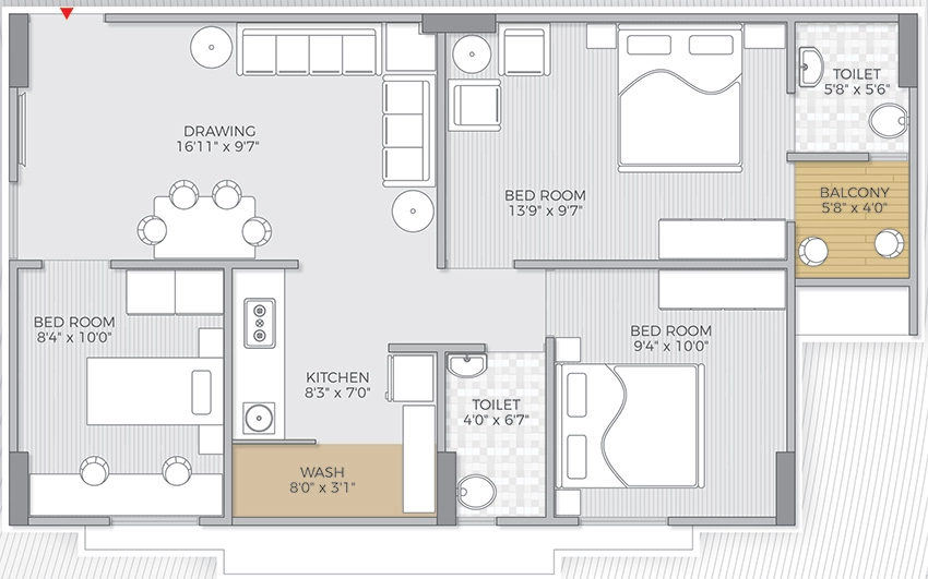 2 BHK Flat in Masons Apaar Dream Homes in Sarkhej, Ahmedabad - Image 910541