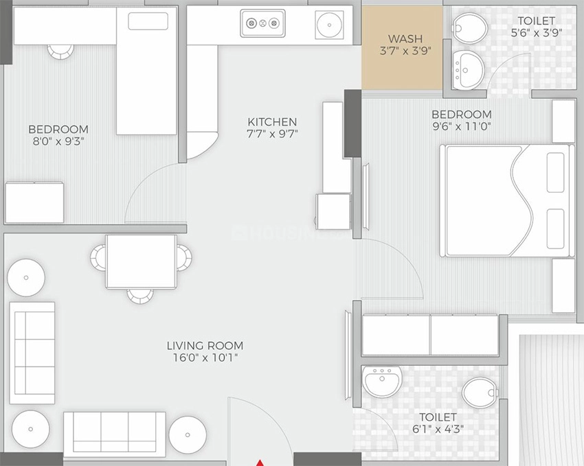 2 BHK Flat in Masons Apaar Dream Homes in Sarkhej, Ahmedabad - Image 910542