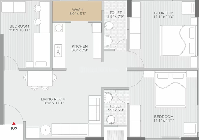 3 BHK Flat in Masons Apaar Dream Homes in Sarkhej, Ahmedabad - Image 910544