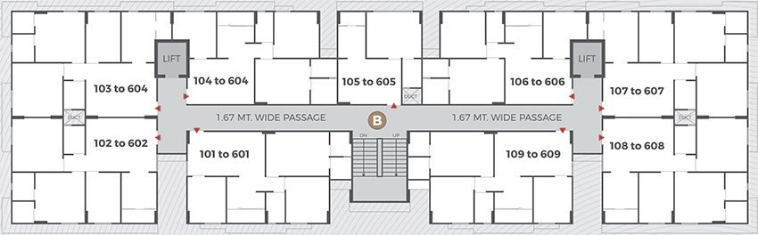 Floor Plan of Masons Apaar Dream Homes in Sarkhej, Ahmedabad - Image 385482