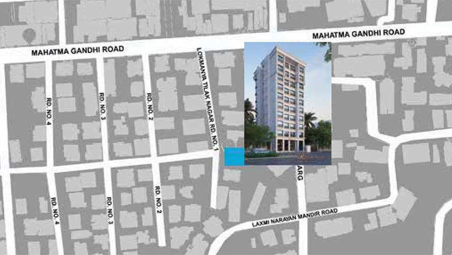 Location of Meghna Riviera in Goregaon West, Mumbai - Image 388181