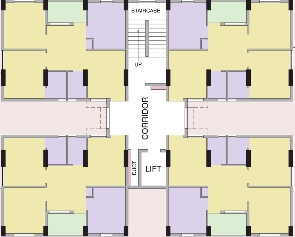 Floor Plan of Neelachala Subhadra Enclave in Palasuni, Bhubaneswar - Image 385669