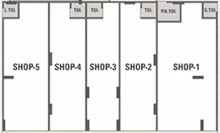 Floor Plan of Commercial Parshwa RJ Pearl in Chandkheda, Ahmedabad - Image 385531