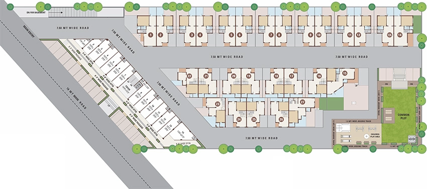 Master Plan of Plantinum Pride in Hathijan, Ahmedabad - Image 385544