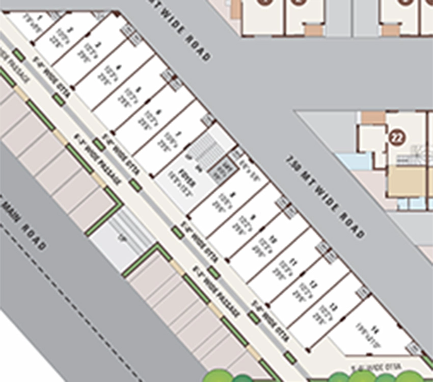 Master Plan of Commercial Plantinum Pride in Hathijan, Ahmedabad - Image 385550