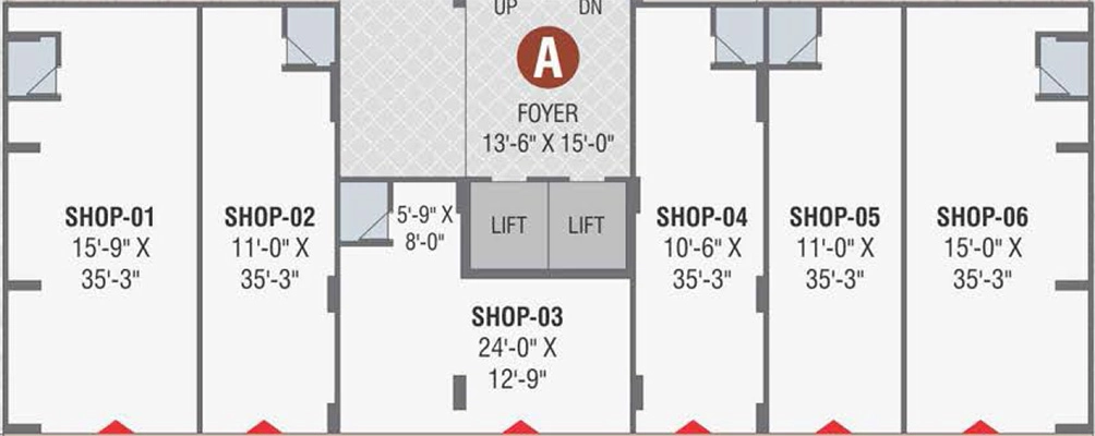 Floor Plan of Commercial Shilp Haridarshan Greens in Bhadaj, Ahmedabad - Image 385786