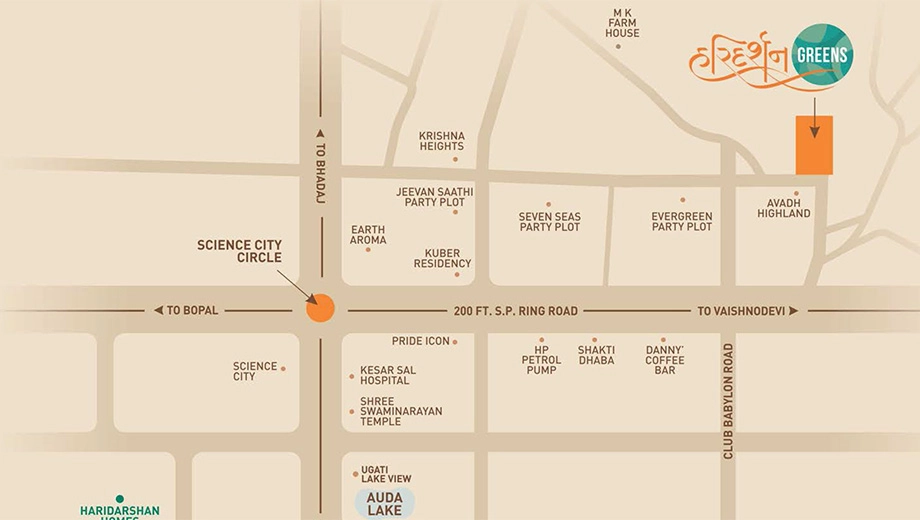Location of Commercial Shilp Haridarshan Greens - Image 385566