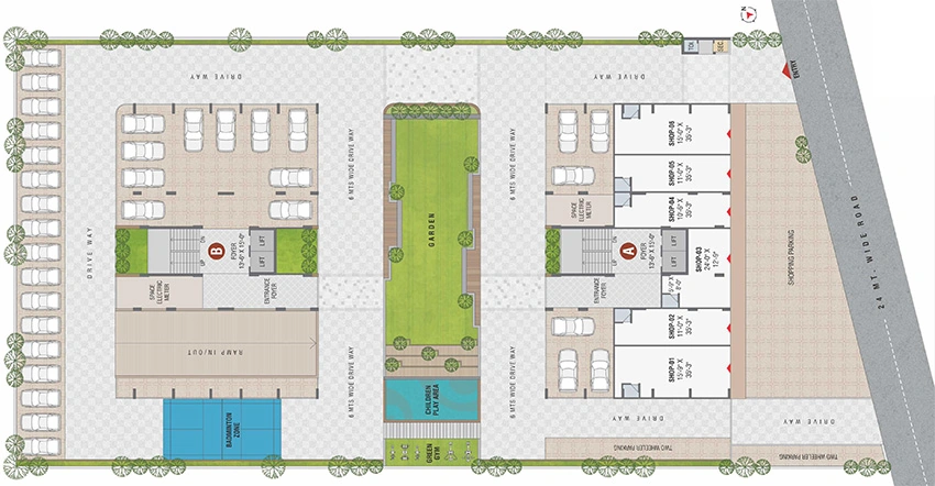 Master Plan of Commercial Shilp Haridarshan Greens in Bhadaj, Ahmedabad - Image 385567