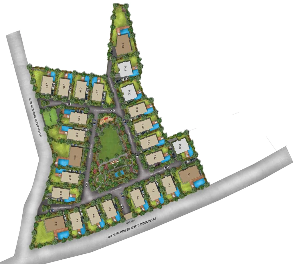 Master Plan of Goodbrick Vogue 25 in Lonavala, Pune - Image 386372