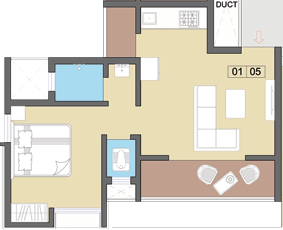 1 BHK Flat in Prabhavee Parishreya in Lonavala, Pune - Image 911094