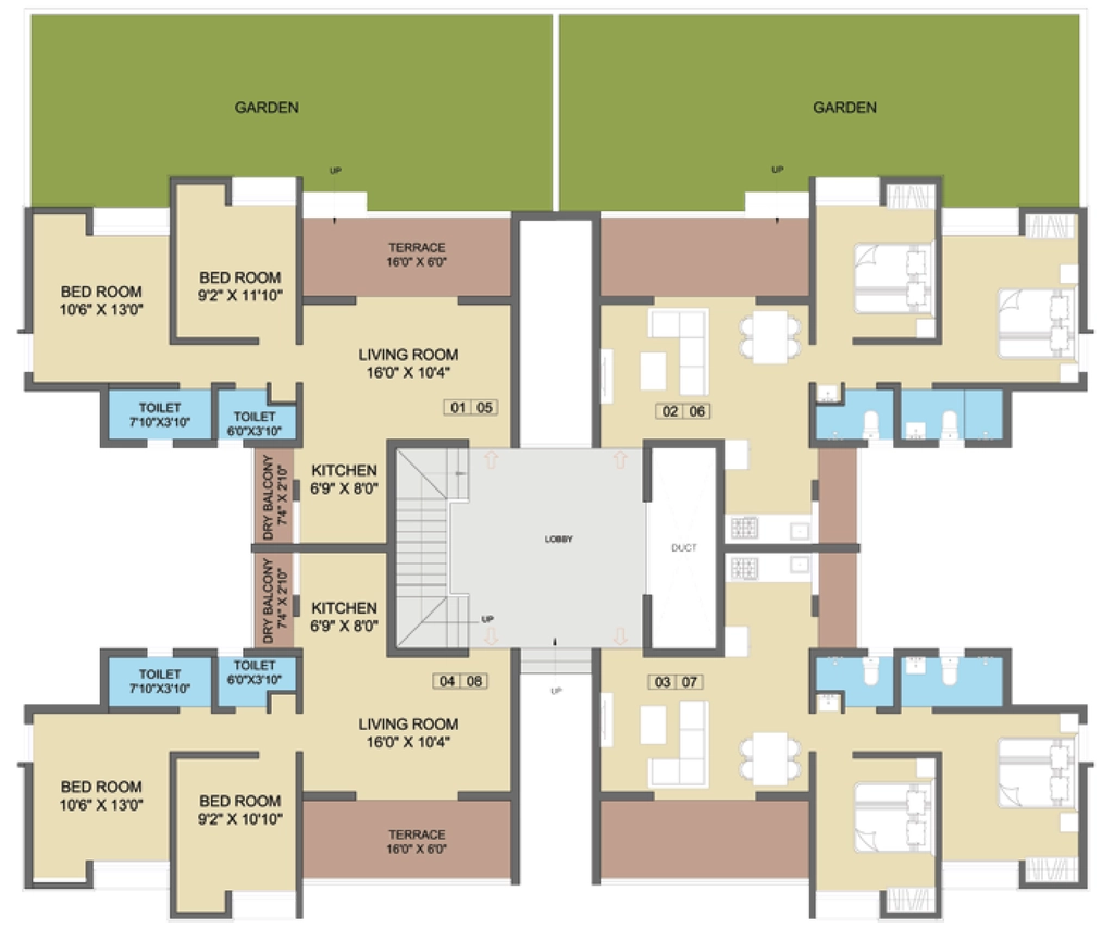 Floor Plan of Prabhavee Parishreya in Lonavala, Pune - Image 387007