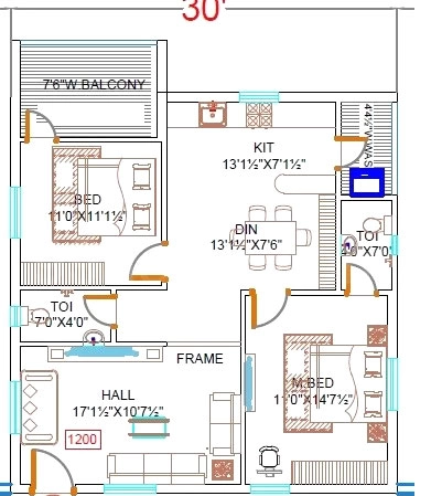 2 BHK Flat in Parijatha Elite in Ghatkesar, Hyderabad - Image 910869