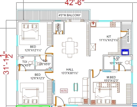 3 BHK Flat in Parijatha Elite in Ghatkesar, Hyderabad - Image 910872
