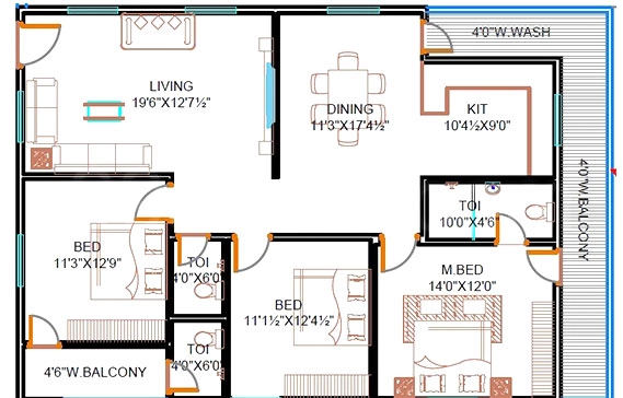 3 BHK Flat in Parijatha Elite in Ghatkesar, Hyderabad - Image 910873