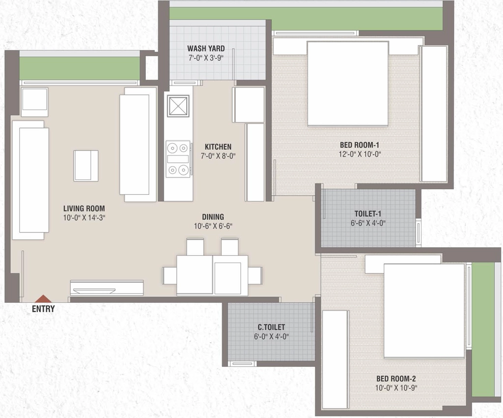 2 BHK Flat in Smarak Sthapana Parisar in Chandlodiya, Ahmedabad - Image 910577