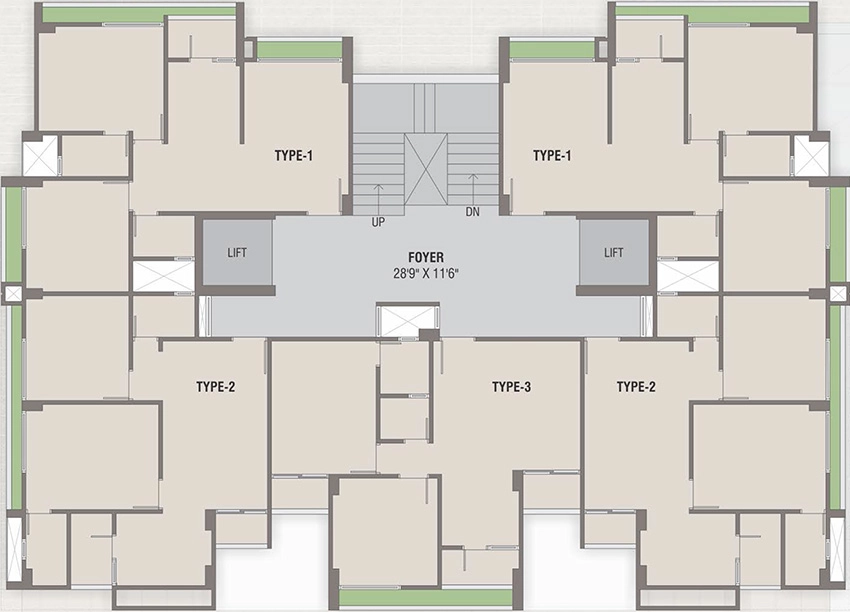 Floor Plan of Smarak Sthapana Parisar in Chandlodiya, Ahmedabad - Image 385606