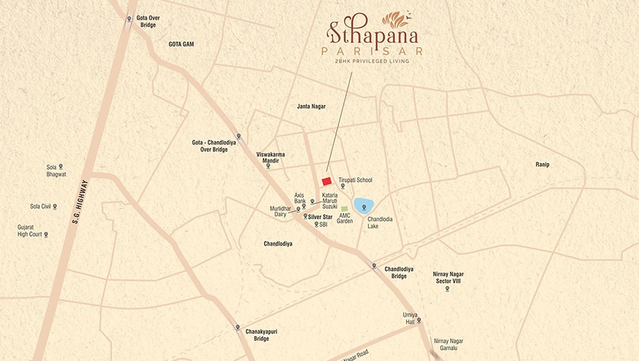 Location of Commercial Smarak Sthapana Parisar - Image 385610