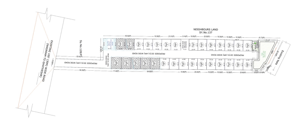 Master Plan of Sanjeeva Rao Serene County in Rampally, Hyderabad - Image 386346