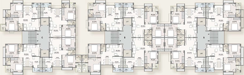 Floor Plan of SC Sudarshan Complex in Ghatlodiya, Ahmedabad - Image 385623