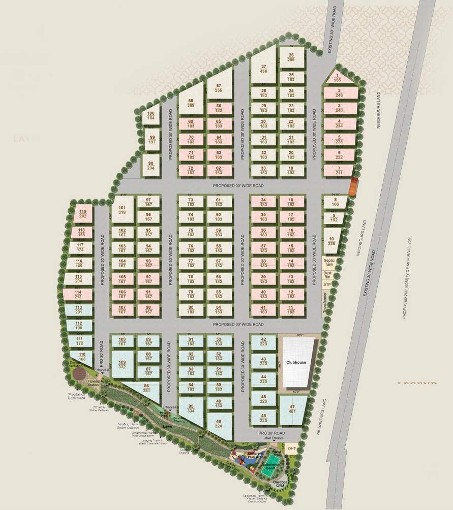 Master Plan of Shiv Krishna Paras Prem Homes in Ghatkesar, Hyderabad - Image 386534