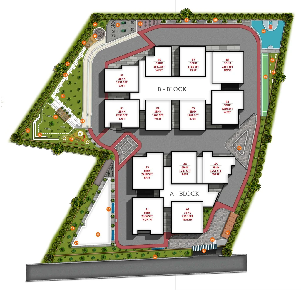 Master Plan of Speed Signature Towers in Kukatpally, Hyderabad - Image 386555