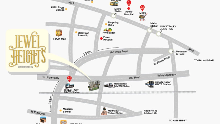 Location of Sri Sai Jewel Heights - Image 386568