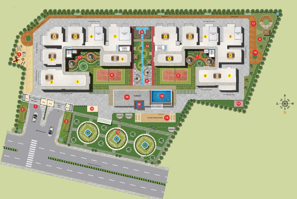 Master Plan of Sri Sai Jewel Heights in Kukatpally, Hyderabad - Image 386566
