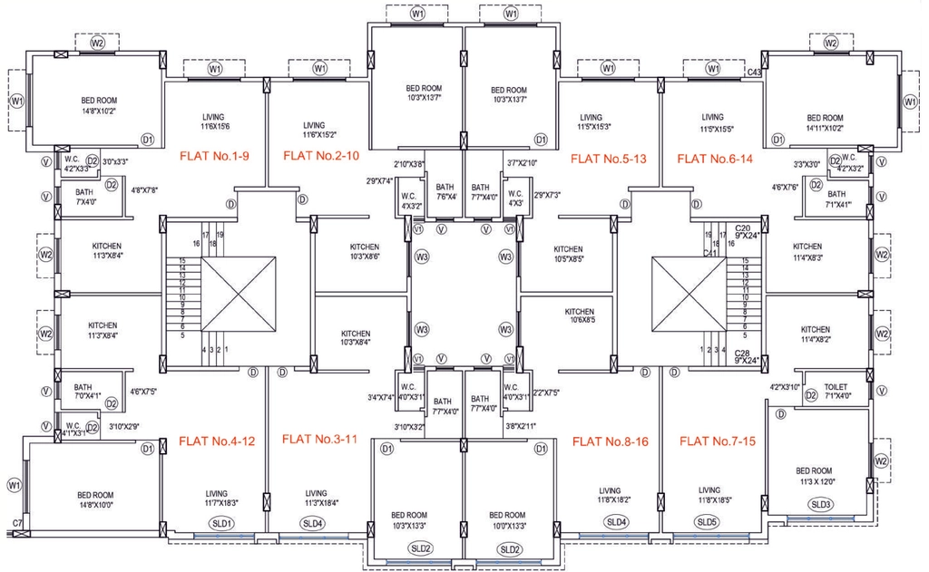 Floor Plan of Ankit Flora in Lonavala, Pune - Image 387078