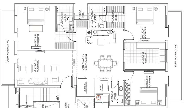3 BHK Flat in ABS LA Canela in New Chandigarh, Chandigarh - Image 910596