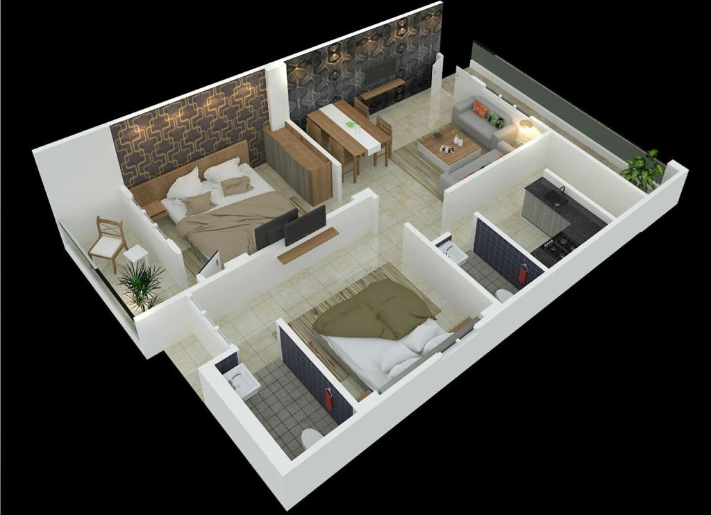 2 BHK Flat in Srin Mr Crown in Malakpet, Hyderabad - Image 910951