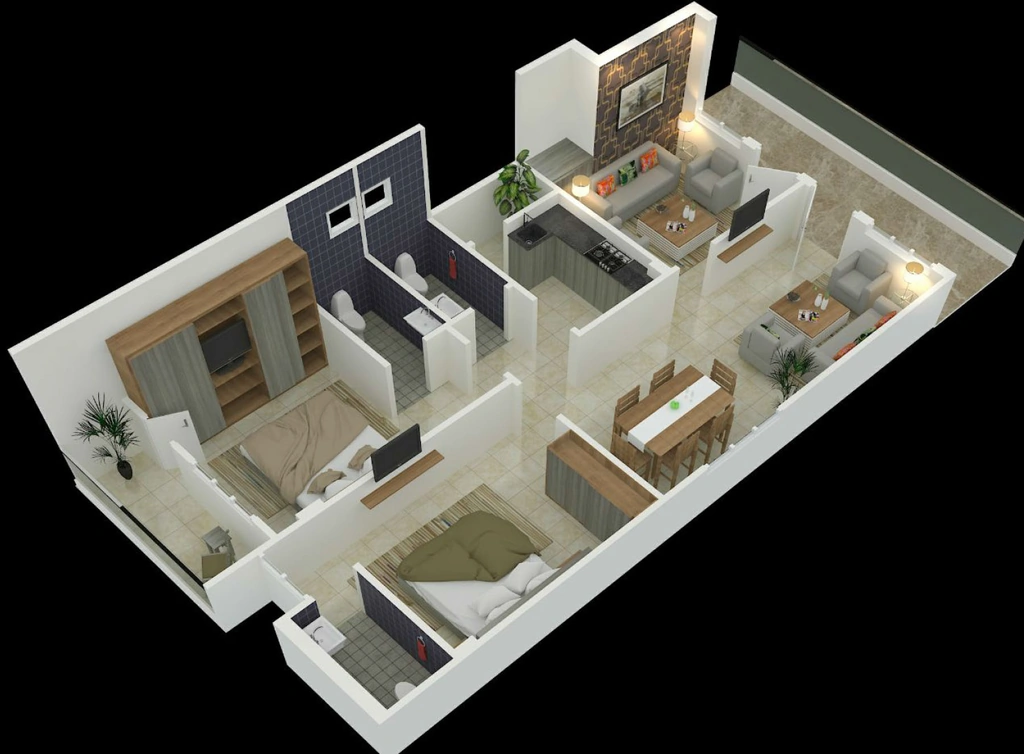 3 BHK Flat in Srin Mr Crown in Malakpet, Hyderabad - Image 910952