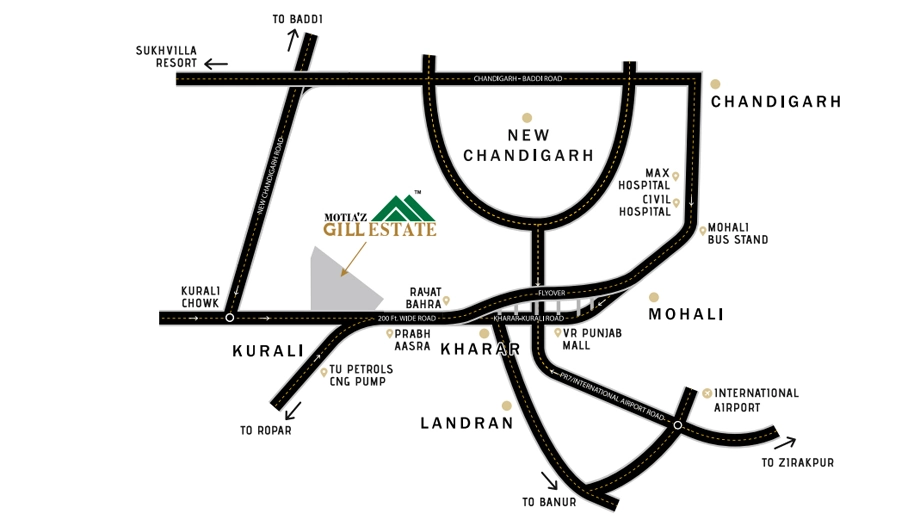 Location of Motiaz Gill Estate - Image 385743