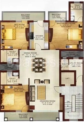 3 BHK Flat in DLF Hyde Park Estate in Mullanpur Garibdass, Chandigarh - Image 910625