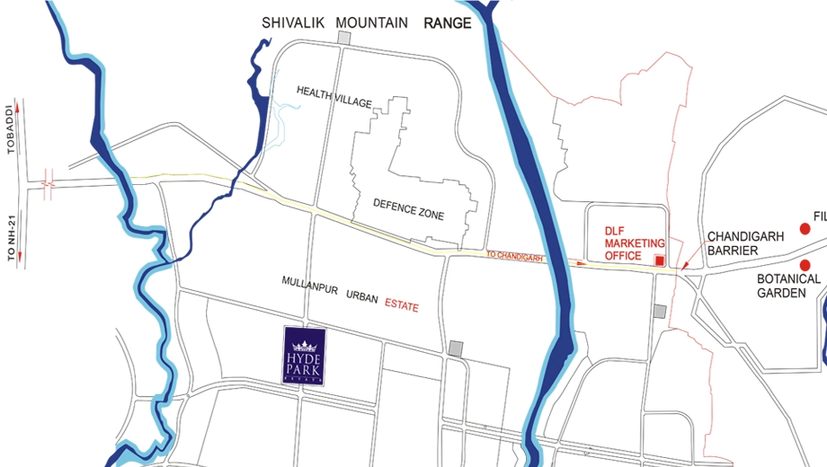 Location of DLF Hyde Park Estate - Image 385751