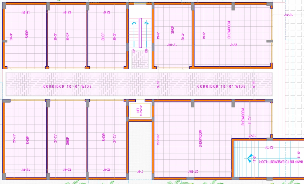 Floor Plan of Commercial Srin MRG Residency in Malakpet, Hyderabad - Image 386590