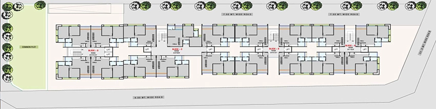Master Plan of Sukham Sahitya Heights in Nava Naroda, Ahmedabad - Image 385817