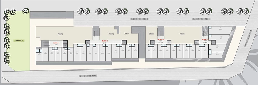 Master Plan of Commercial Sukham Sahitya Heights in Nava Naroda, Ahmedabad - Image 385831
