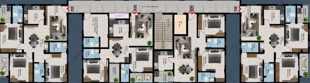 Floor Plan of Baibhab Prime in Pahala, Bhubaneswar - Image 386504
