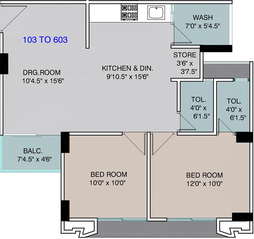 2 BHK Flat in Suvarna Residency in Chandkheda, Ahmedabad - Image 910642