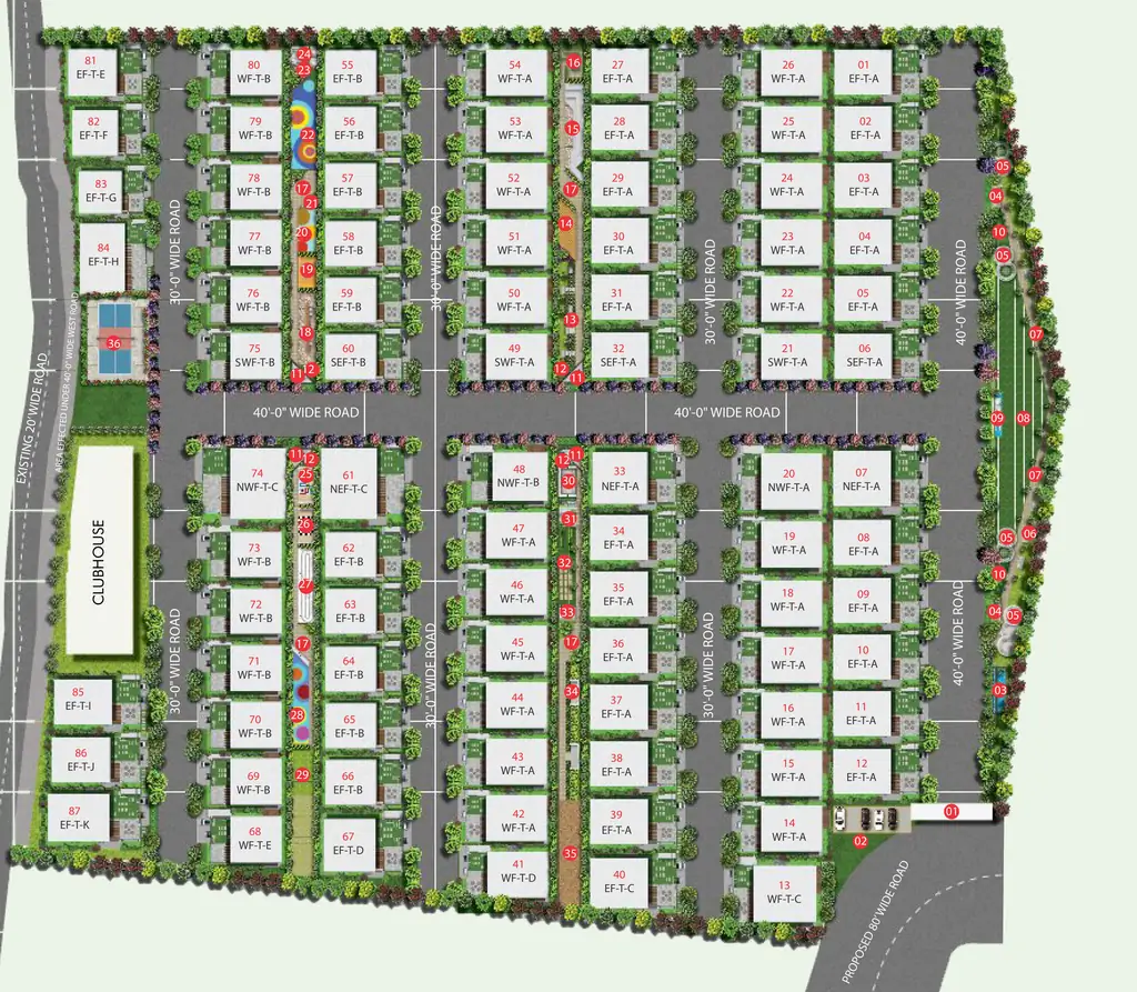 Master Plan of SV Achyuta in Tukkuguda, Hyderabad - Image 386605