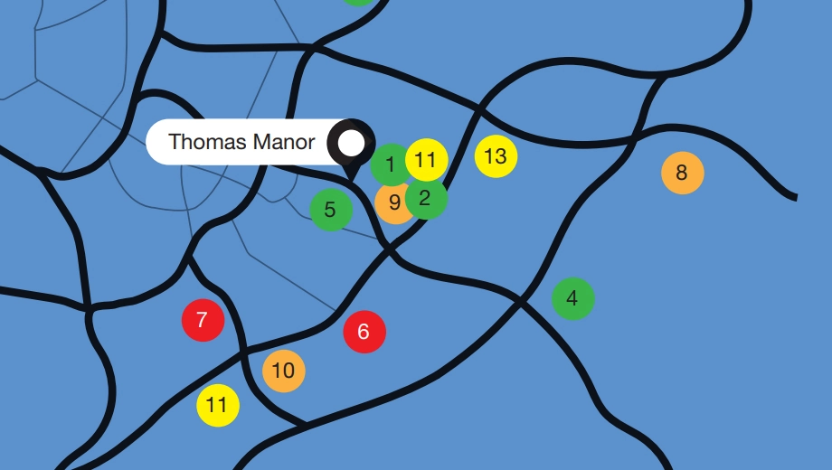 Location of Chaitanya Thomas Manor - Image 385890
