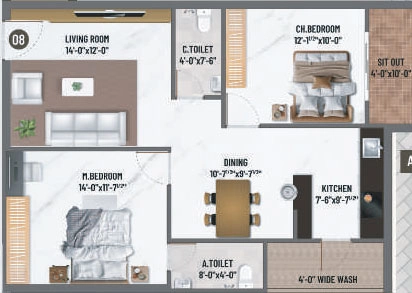 2 BHK Flat in SVR Kiara in Shankarpally, Hyderabad - Image 910960